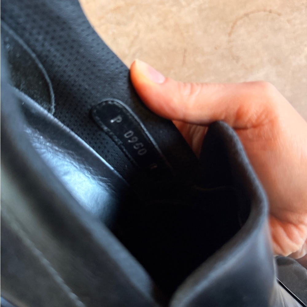 Men's Prada Black Leather Slip-On Loafers - Picture 9 of 9
